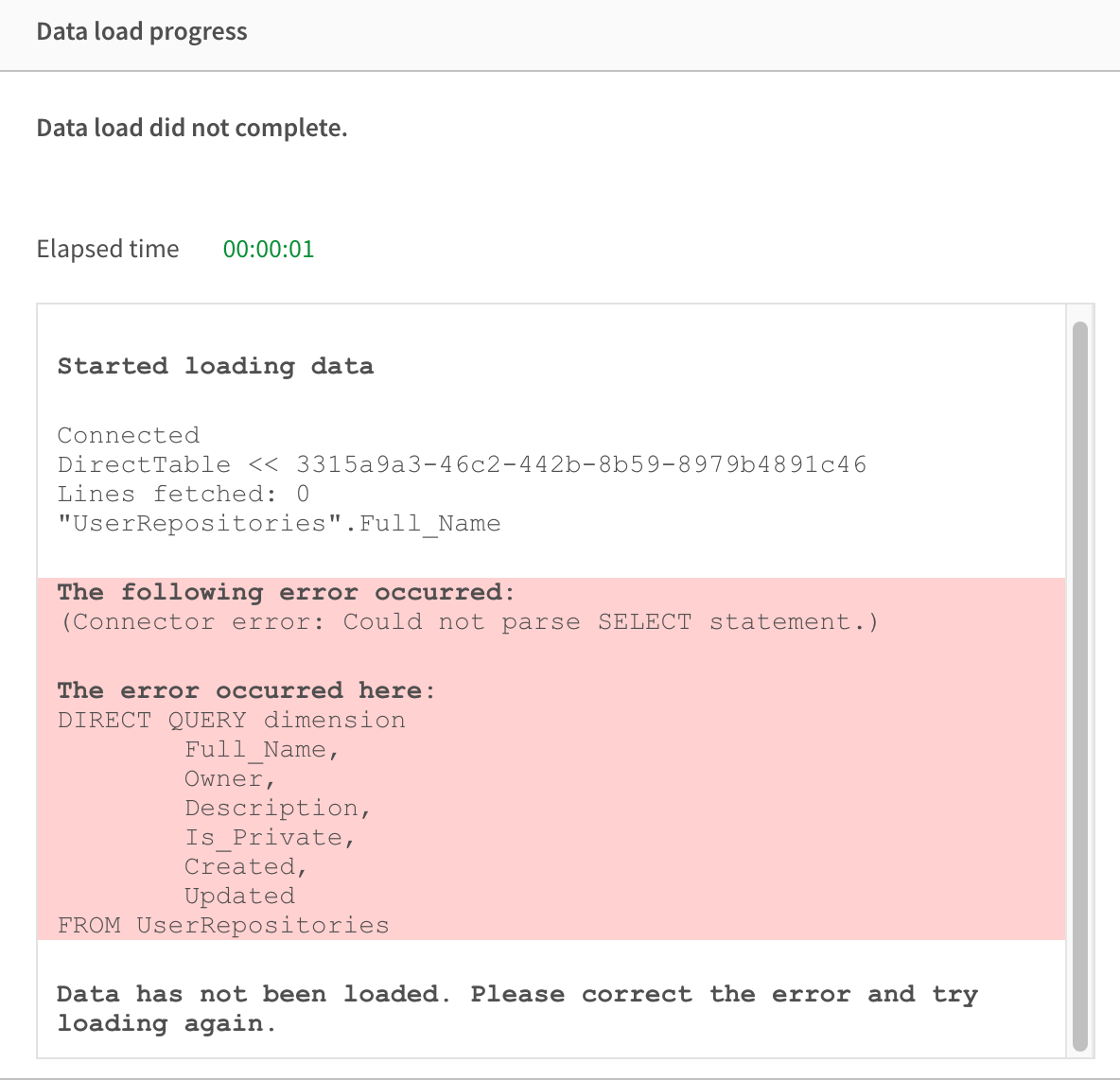 Solved Direct Query Qlik Community 1827605